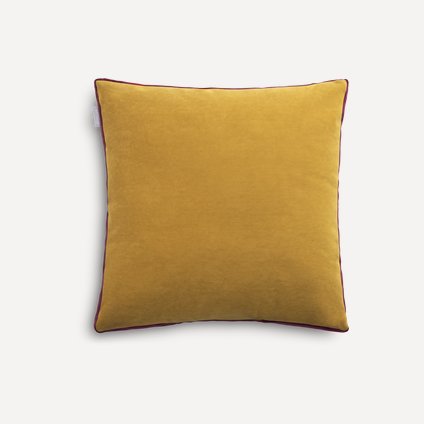 Подушка Бирни Velvet Yellow 45x45