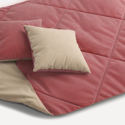 Топпер для дивана Сони-1 Velvet Beige-Coral