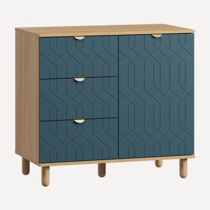 Тумба Теджонс-1 Deco Aquamarine Oak