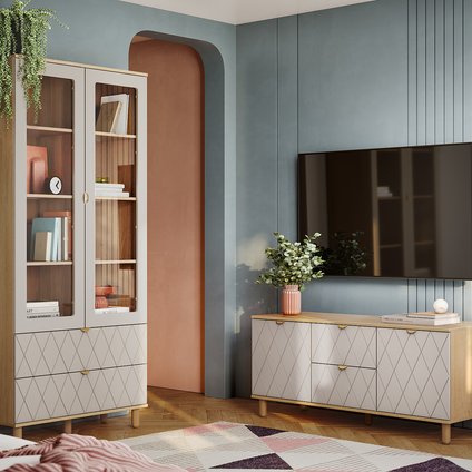 Модульная гостиная Теджонс-6 Diamond Santiago Oak