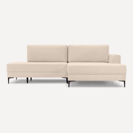 Диван угловой Эдвин Велюр Молочный