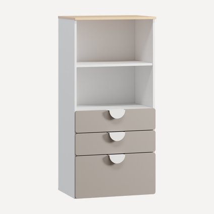 Стеллаж детский Милна 1-60x127 Латте