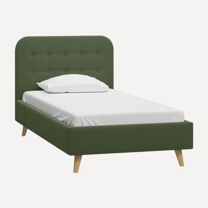 Кровать Динс 90 Velvet Olive