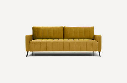 Диван прямой Маркфул Velvet Yellow уценка