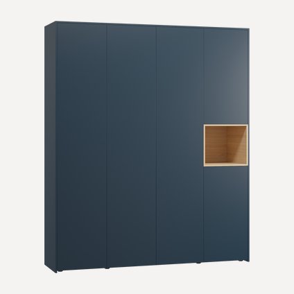 Распашной шкаф Висмар-4.1 Dark Blue
