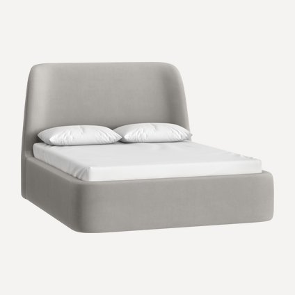 Кровать Далти 160 Velvet Silver
