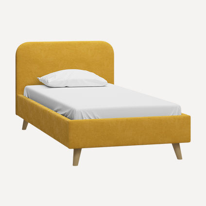 Кровать Лайтси 120 Velvet Yellow
