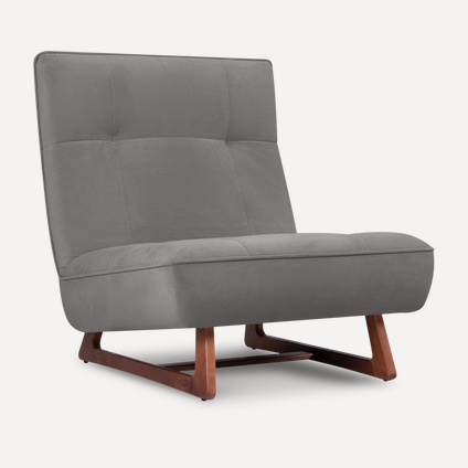 Кресло Рибс Velvet Grey