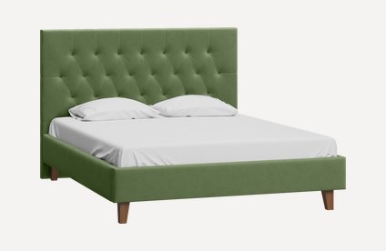 Кровать Раверти-Legs 140 Velvet Olive
