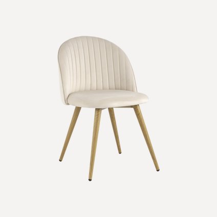 Стул Лион Stripes Velvet Cream