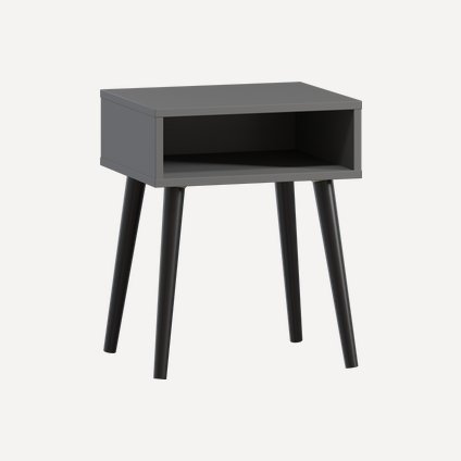 Тумба прикроватная Ивейн-1 Open Grey Black