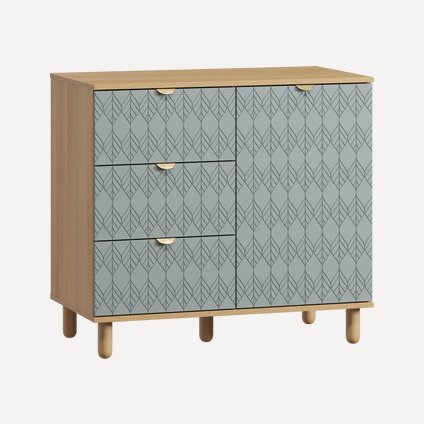 Тумба Теджонс-1 Leaf Mentol Oak