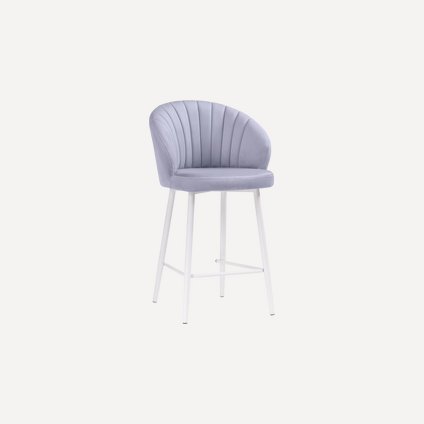 Стул полубарный Эвита Velvet Grey