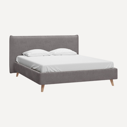 Кровать Кьево 160 Velvet Grey