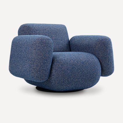 Кресло поворотное Я не минималист Boucle Saphire