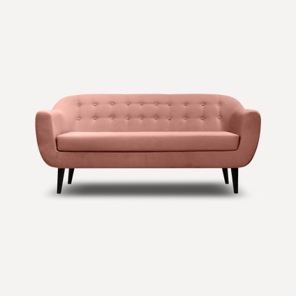 Диван прямой Роттердам-3 Velvet Pink