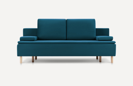Диван прямой Линс Velvet Navy Blue