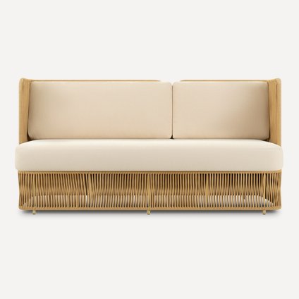 Диван прямой Ланоси-1 Textile Yellow