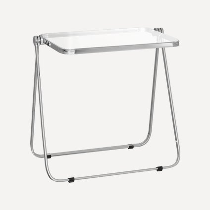 Стол Карен 70x50 Прозрачный/xром