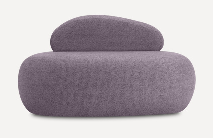 Кушетка Олтен Textile Plum
