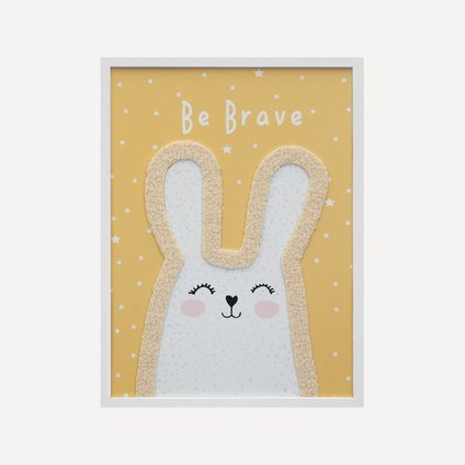 Постер детский Тини Be Brave Yellow