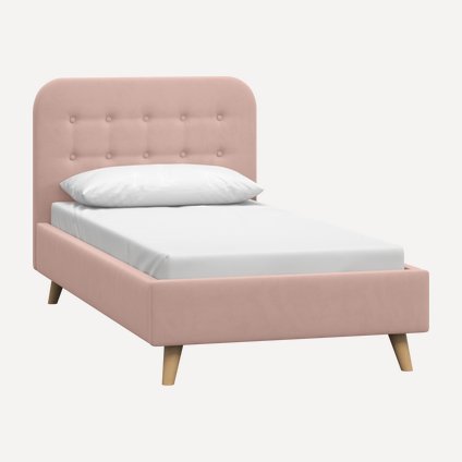 Кровать Динс 120 Velvet Pink