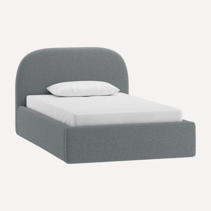 Кровать Кевия 120 Букле Серый