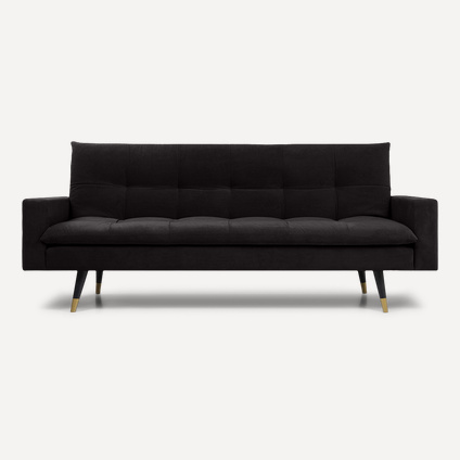 Диван прямой Динен Velvet Black
