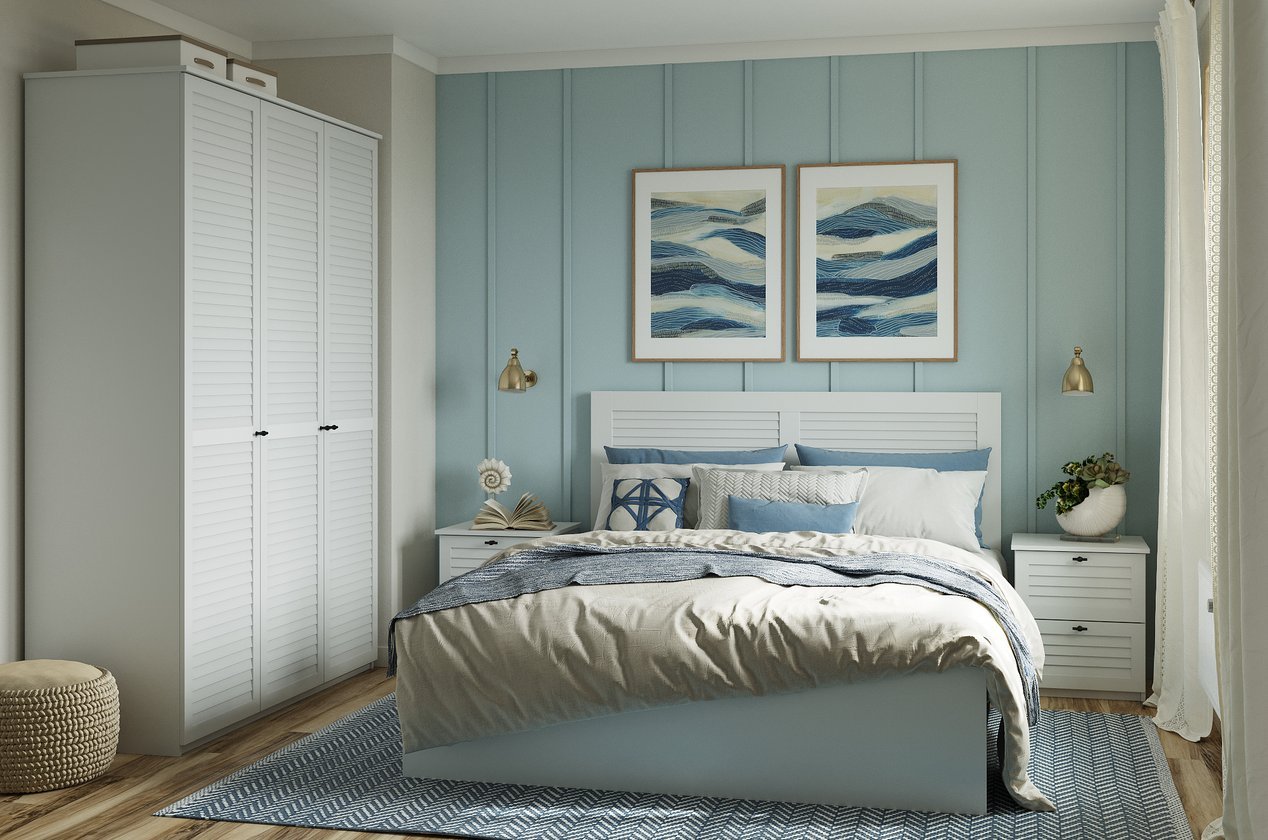 Распашной шкаф Монмарт-3-150-50-220 Белый - фото 2 Распашной шкаф Монмарт-3-150-50-220 Белый - фото 2