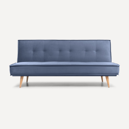 Диван прямой Дель Velvet Navy Blue