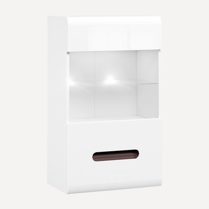 Полка Лион-5 Белый с подсветкой