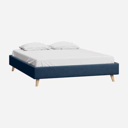 Кровать Бран-2 140 Velvet Navy Blue