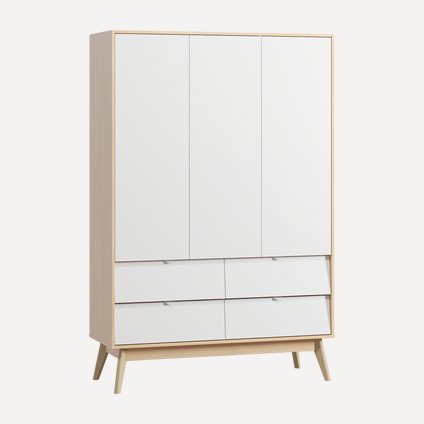 Распашной шкаф Лесли-3 Plywood White