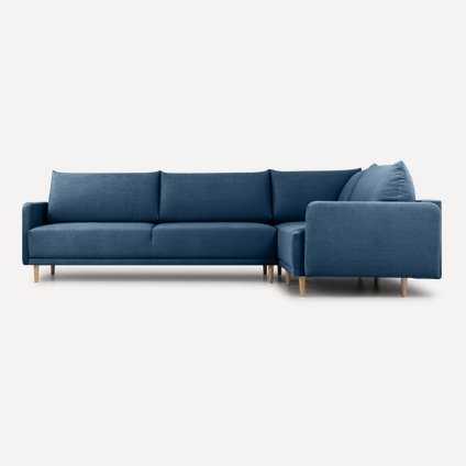 Диван угловой Сайле Barhat Navy Blue