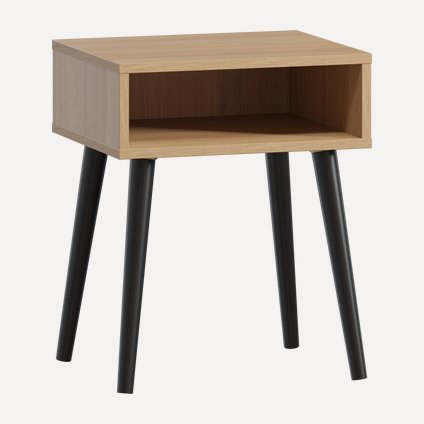 Тумба прикроватная Ивейн-1 Open Oak Black