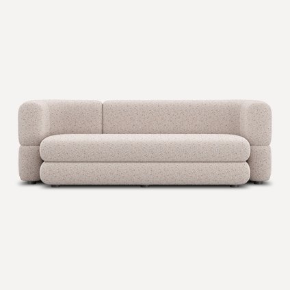 Диван прямой Брера Букле Кремовый