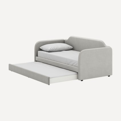 Кровать выдвижная детская Велди 90 Velvet Silver