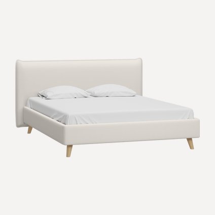 Кровать Кьево 160 Букле Молочный