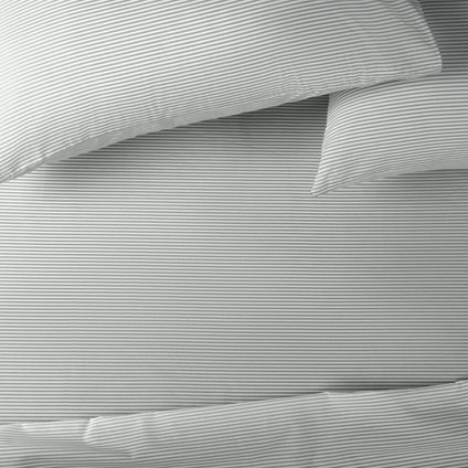 Простыня на резинке Pick&Pair Stripe-Grey 160x200