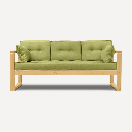Кушетка Астер-3 Textile Lime