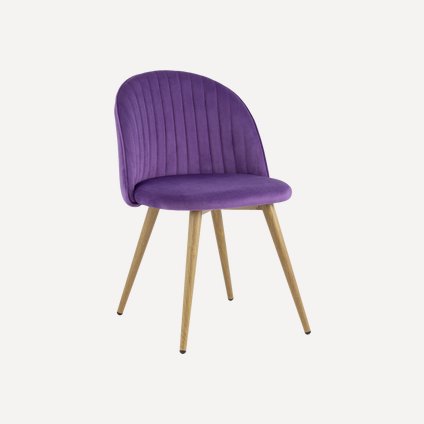 Стул Лион Stripes Velvet Purple