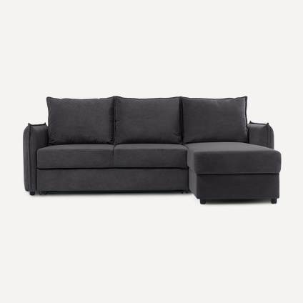 Диван угловой Джерси Velvet Grafit