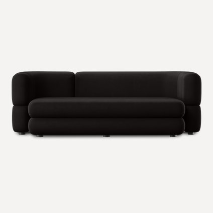 Диван прямой Brera Velour Black