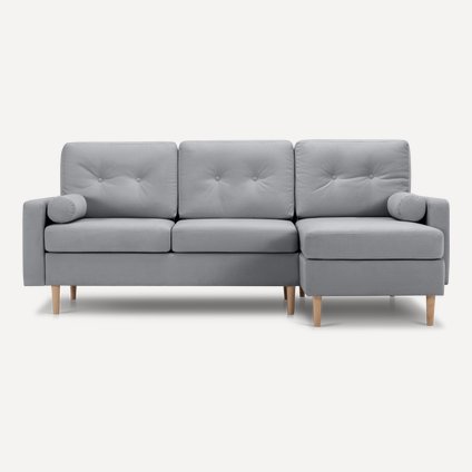 Диван угловой Динс Velvet Silver