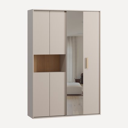 Шкаф-купе Бладвен 3-140x210 Латте