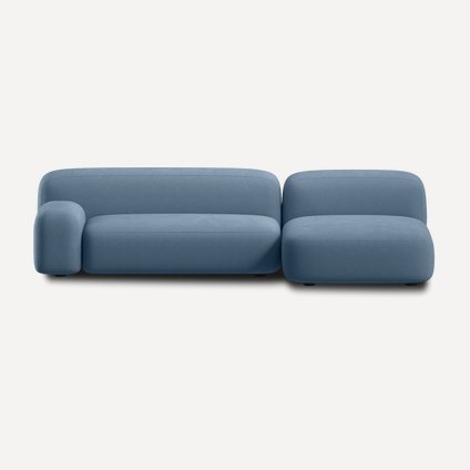 Диван модульный Риббл-2 Bucle Blue