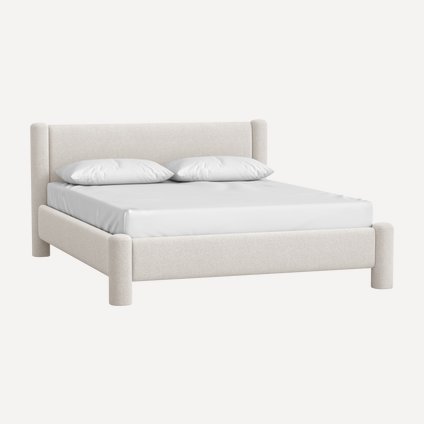 Кровать Ассоль 160 Bucle White