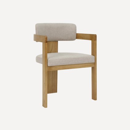 Стул Теодор Рогожка Бежевый/Натуральный уценка