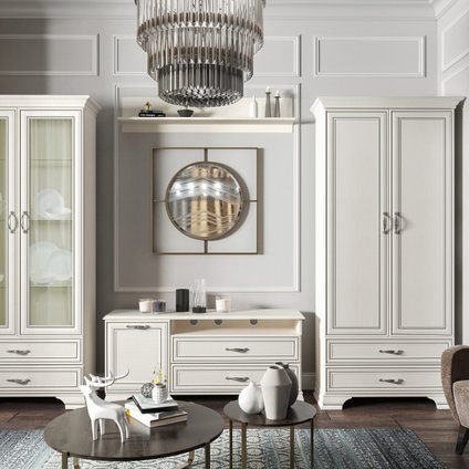 Модульная гостиная Тиффани-2 Вудлайн Крем