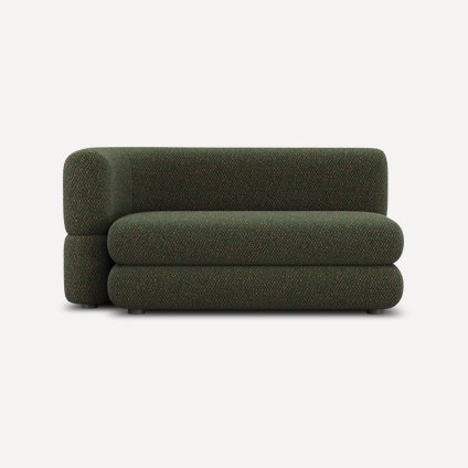 Диван прямой Брера-8 Букле Зеленый